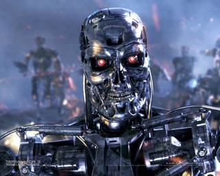 El robot T-800 de la película Terminator