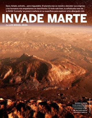Páginas de la revista con el artículo «La Tierra invade Marte»